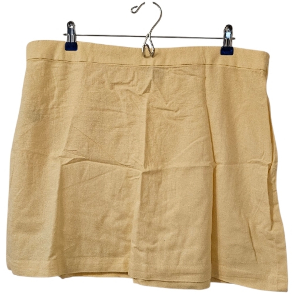 Yellow Old Navy Women's High-Waist Linen-Blend Mini Skirt